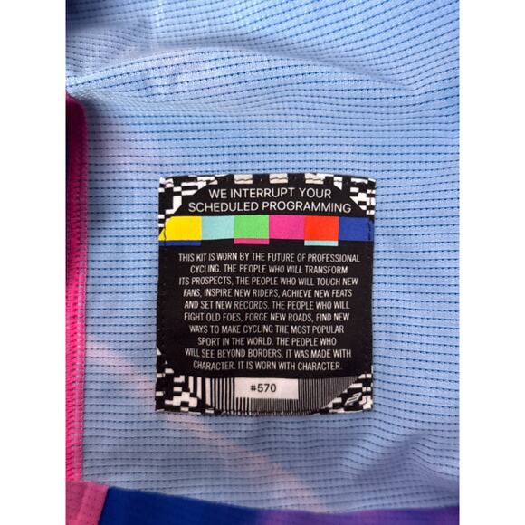 Rapha Cycling Shirt Medium Womens EF Technical Pink Gradient - Picture 10 of 10